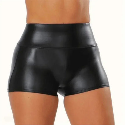 Fitness Shorts Women Hip Lift Leather Leggings - Fitness Shorts - Bliluen - Mad Fly Essentials
