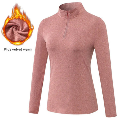 Fitness Top Women UV Protection 1/4 Zip Long Hiking Tee - Fitness Top - MAGCOMSEN - Mad Fly Essentials