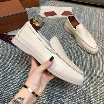 Flats Men Business Casual Leather Slip Office Loafers - Flats - Mazefeng - Mad Fly Essentials