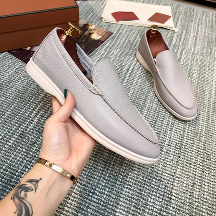 Flats Men Business Casual Leather Slip Office Loafers - Flats - Mazefeng - Mad Fly Essentials