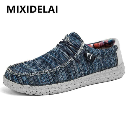 Flats Men Denim Casual Canvas Shoes - Flats - MIXIDELAI - Mad Fly Essentials