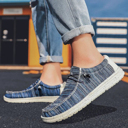 Flats Men Denim Casual Canvas Shoes - Flats - MIXIDELAI - Mad Fly Essentials