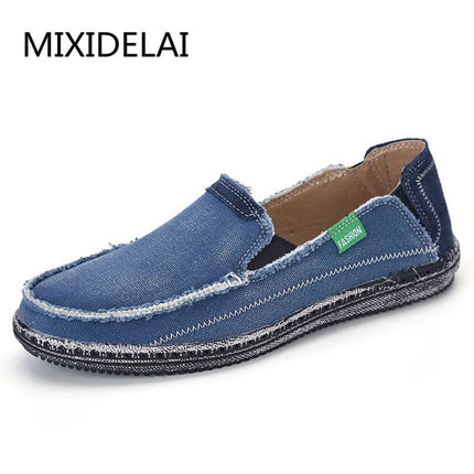 Flats Men Denim Casual Fashion Non-Slip Shoes - Flats - MIXIDELAI - Mad Fly Essentials
