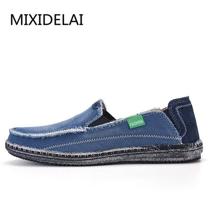 Flats Men Denim Casual Fashion Non-Slip Shoes - Flats - MIXIDELAI - Mad Fly Essentials
