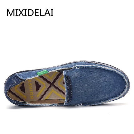 Flats Men Denim Casual Fashion Non-Slip Shoes - Flats - MIXIDELAI - Mad Fly Essentials