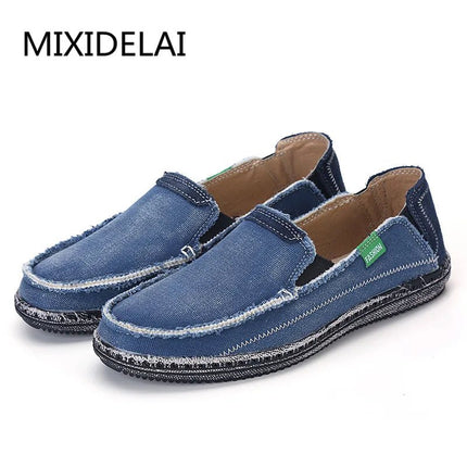 Flats Men Denim Casual Fashion Non-Slip Shoes - Flats - MIXIDELAI - Mad Fly Essentials