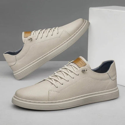 Flats Men Leather Casual Oxford Black Office Dress Shoes - Flats - Reetene - Mad Fly Essentials