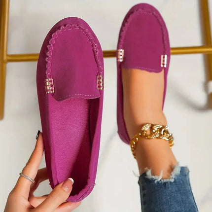 Flats Women Spring Cow Hide Denim Shoes - Flats - Johnature - Mad Fly Essentials