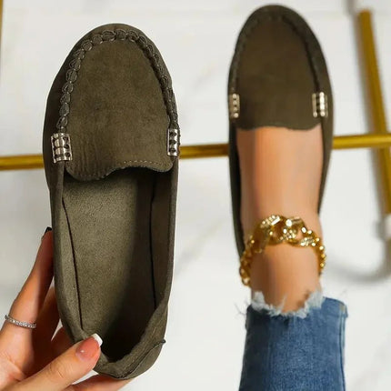 Flats Women Spring Cow Hide Denim Shoes - Flats - Johnature - Mad Fly Essentials