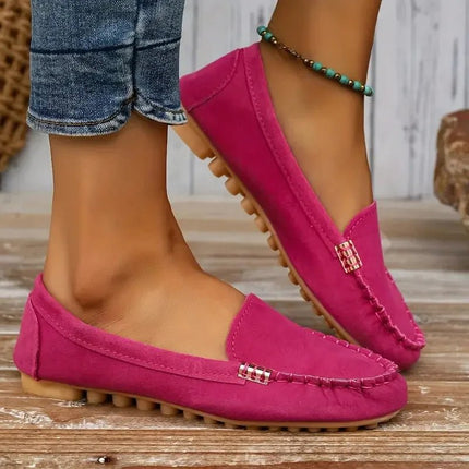 Flats Women Spring Cow Hide Denim Shoes - Flats - Johnature - Mad Fly Essentials