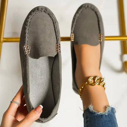 Flats Women Spring Cow Hide Denim Shoes - Flats - Johnature - Mad Fly Essentials