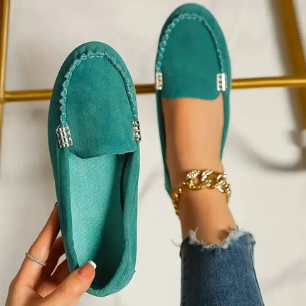 Flats Women Spring Cow Hide Denim Shoes - Flats - Johnature - Mad Fly Essentials