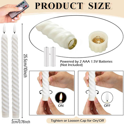 Flickering Wedding LED Candle Light Home Essentials - Home Essentials - Kitchen Essentials - Mad Fly Essentials