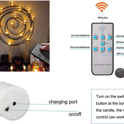 Flickering Wedding LED Candle Tea Light Home Essentials - Home Essentials - Kitchen Essentials - Mad Fly Essentials