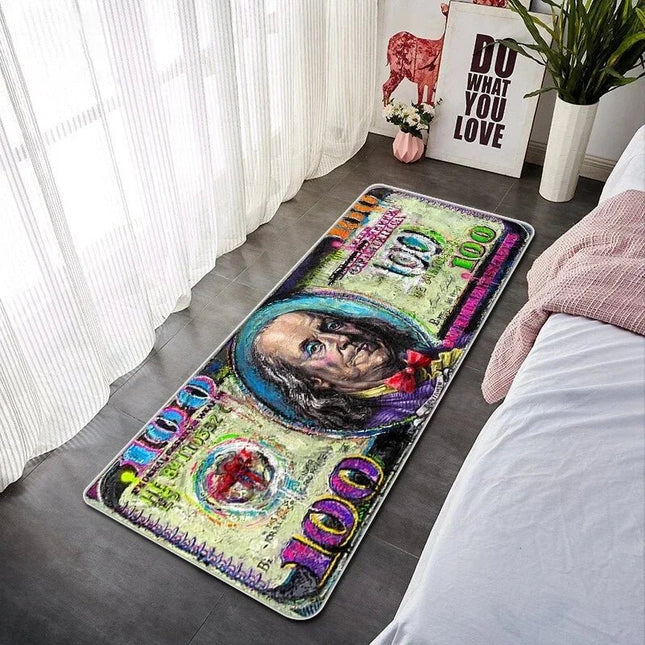 Floor Decor Funny Money Shaped Unique Area Rug - Floor Decor - Retro Rugs - Mad Fly Essentials
