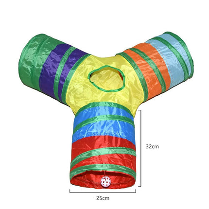 Foldable Cat Tunnel Tube Kitty Training Toy Pet Essentials - Pet Essentials - Pet Essentials - Mad Fly Essentials