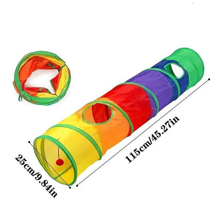 Foldable Cat Tunnel Tube Kitty Training Toy Pet Essentials - Pet Essentials - Pet Essentials - Mad Fly Essentials