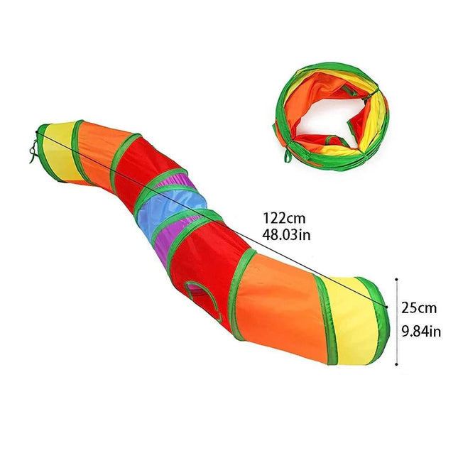 Foldable Cat Tunnel Tube Kitty Training Toy Pet Essentials - Pet Essentials - Pet Essentials - Mad Fly Essentials