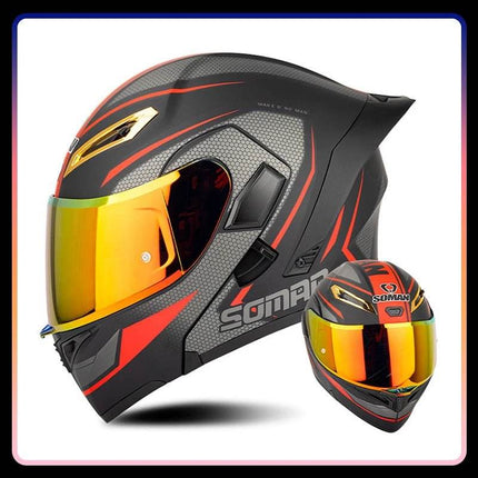 Full Face Pink Purple Motorcycle Helmet - Motorcycle Helmet - ORZ Helmets - Mad Fly Essentials