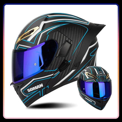 Full Face Pink Purple Motorcycle Helmet - Motorcycle Helmet - ORZ Helmets - Mad Fly Essentials