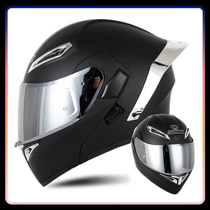Full Face Pink Purple Motorcycle Helmet - Mad Fly Essentials
