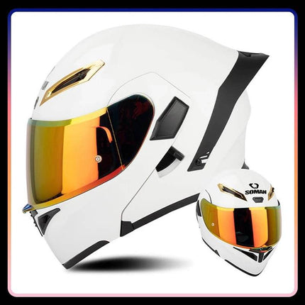 Full Face Pink Purple Motorcycle Helmet - Motorcycle Helmet - ORZ Helmets - Mad Fly Essentials