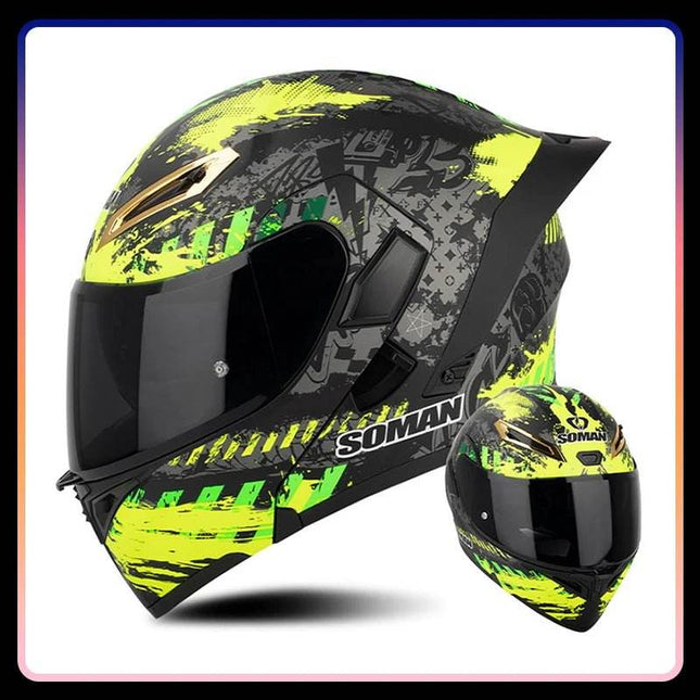 Full Face Pink Purple Motorcycle Helmet - Motorcycle Helmet - ORZ Helmets - Mad Fly Essentials