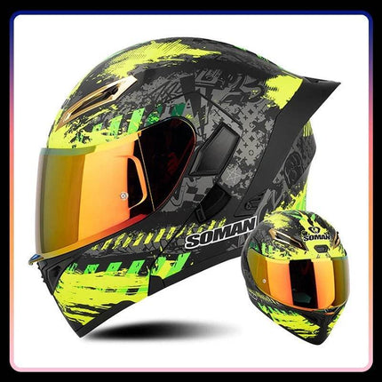 Full Face Pink Purple Motorcycle Helmet - Motorcycle Helmet - ORZ Helmets - Mad Fly Essentials