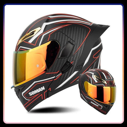 Full Face Pink Purple Motorcycle Helmet - Mad Fly Essentials