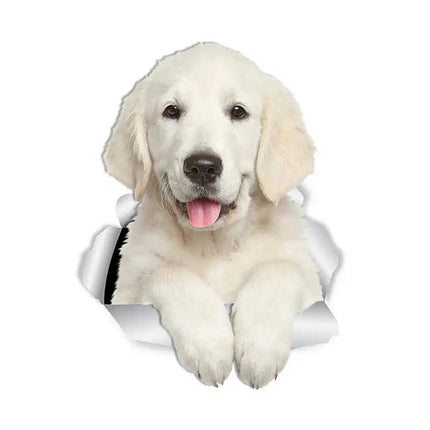 Funny Animal Bulldog Retriever 3D Wall Sticker - 3D Wall Sticker - HonC - Mad Fly Essentials