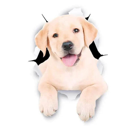 Funny Animal Bulldog Retriever 3D Wall Sticker - 3D Wall Sticker - HonC - Mad Fly Essentials