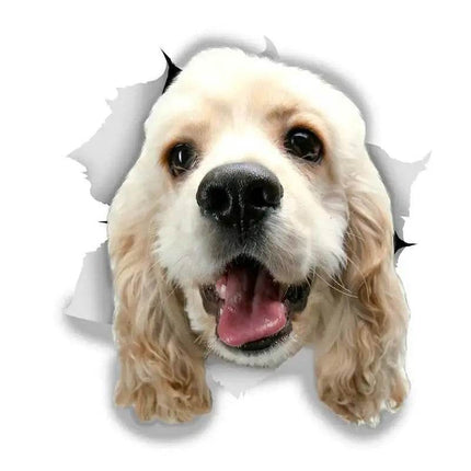 Funny Animal Bulldog Retriever 3D Wall Sticker - 3D Wall Sticker - HonC - Mad Fly Essentials