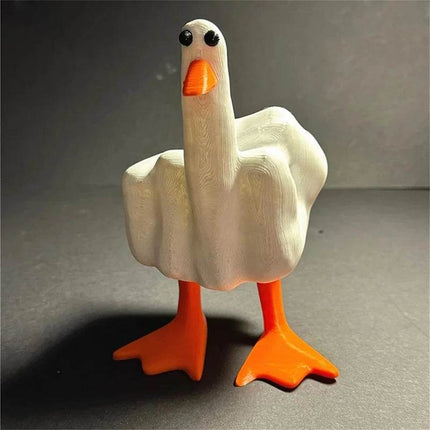 Funny Duck Middle Finger Resin Garden Figurine - Figurine - S - EMIGA - Mad Fly Essentials