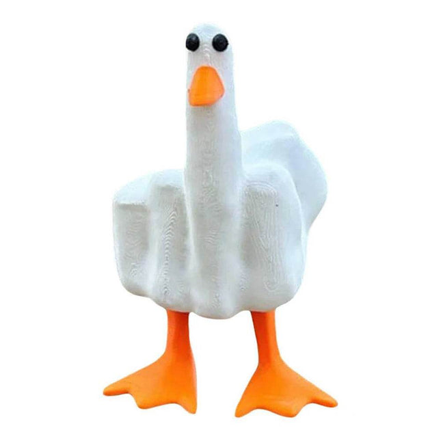 Funny Duck Middle Finger Resin Garden Figurine - Figurine - S - EMIGA - Mad Fly Essentials