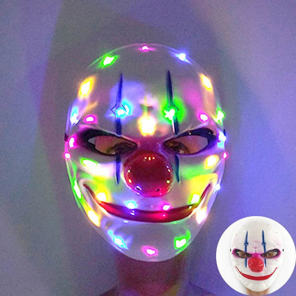 Funny Halloween Half Face Neon Costume Mask - Costume Mask - LEDP - Mad Fly Essentials