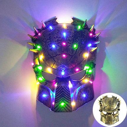 Funny Halloween Half Face Neon Costume Mask - Costume Mask - LEDP - Mad Fly Essentials