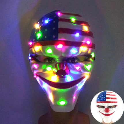 Funny Halloween Half Face Neon Costume Mask - Costume Mask - LEDP - Mad Fly Essentials