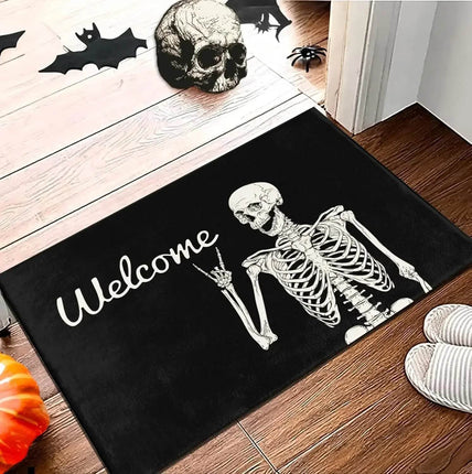 Funny Home Skull Skeleton Halloween Doormat - Doormat - LOUSIDREAM - Mad Fly Essentials