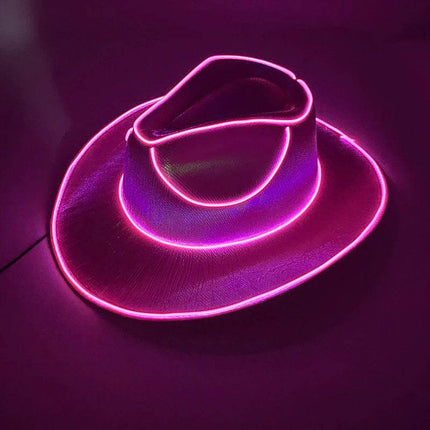 Funny LED Pearlescent Cowboy Costume Hat Party Essentials - Party Essentials - LEDIT - Mad Fly Essentials