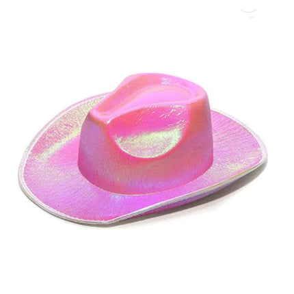 Funny LED Pearlescent Cowboy Costume Hat Party Essentials - Party Essentials - LEDIT - Mad Fly Essentials
