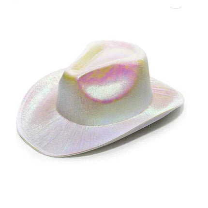 Funny LED Pearlescent Cowboy Costume Hat Party Essentials - Party Essentials - LEDIT - Mad Fly Essentials