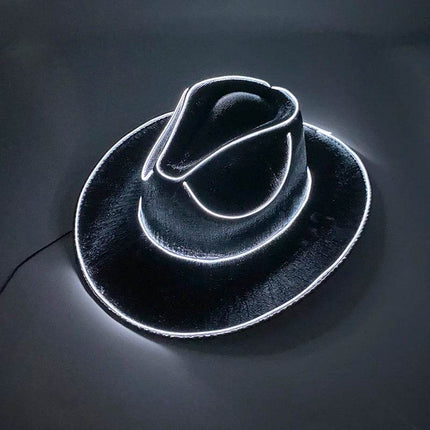 Funny LED Pearlescent Cowboy Costume Hat Party Essentials - Party Essentials - LEDIT - Mad Fly Essentials