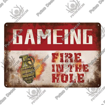 Funny Nostalgia Game Room Sign Decor - Mad Fly Essentials