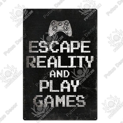 Funny Nostalgia Game Room Sign Decor - Sign Decor - Putuo Decor - Mad Fly Essentials