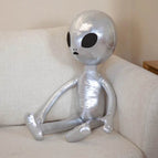 sliver alien doll