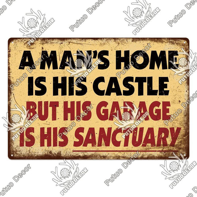 Funny Smile Sarcastic Vintage Sign Decor - Sign Decor - Putuo Decor - Mad Fly Essentials
