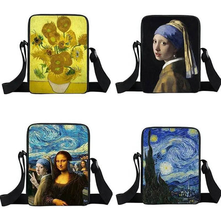 Funny Van Gogh Starry Night Crossbody Bag - Crossbody Bag - COOLOST - Mad Fly Essentials