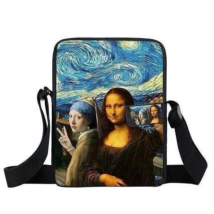Funny Van Gogh Starry Night Crossbody Bag - Crossbody Bag - COOLOST - Mad Fly Essentials