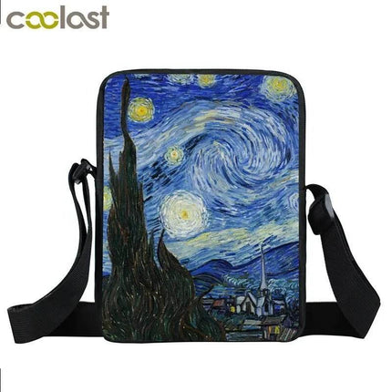 Funny Van Gogh Starry Night Crossbody Bag - Mad Fly Essentials
