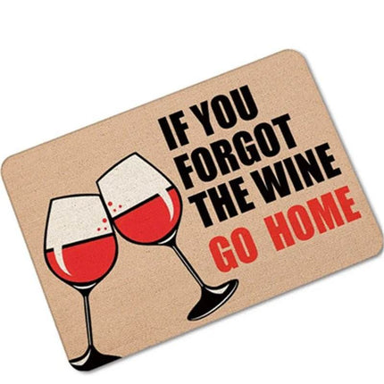 Funny Wine Quotes Floor Non - slip Kitchen Doormat - Doormat - Retro Rugs - Mad Fly Essentials